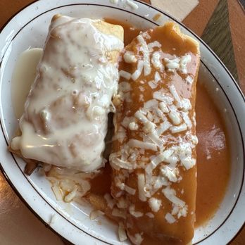 Blue Agave - Chicken enchiladas and chimichanga both al a carte - Mexican Near Me - New Albany, Ohio Blue Agave - Chicken enchiladas and chimichanga both al a carte - Mexican Near Me - New Albany, Ohio