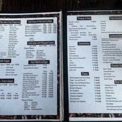 Itoy's Coffee Haus - Menu