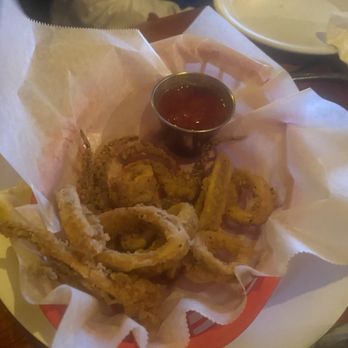Skip Jack's - Small basket of Overcooked calamari - Restaurants Near Me - Sint Maarten, New Hampshire