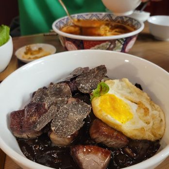 Octo - jajangmyeon with steak and truffle - Korean Near Me - New York, New York Octo - jajangmyeon with steak and truffle - Korean Near Me - New York, New York