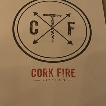 Corkfire Kitchen - Menu front - New American Near Me - Temecula, California