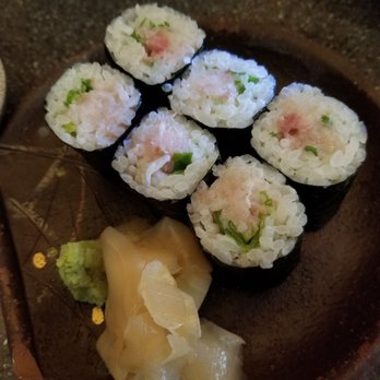 Matsuri - Hamachi roll on happy hour menu - Japanese Near Me - Honolulu, Hawaii