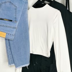 Pink Sativa Boutique - Mary Jane Jeans + Sliff Long Steve Crop + Bomskies Bomber