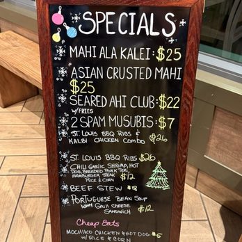 Kaleis - Specials 12/11/2025 - Hawaiian Near Me - Lahaina, Hawaii Kaleis - Specials 12/11/2025 - Hawaiian Near Me - Lahaina, Hawaii