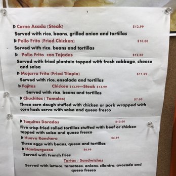 La Casita - Menu close up one - Tacos Near Me - Pensacola , Florida La Casita - Menu close up one - Tacos Near Me - Pensacola , Florida