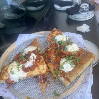 Truly Pizza - Smoky Vodka Pizza (after 3 of us demolished our portions... this remained) - Pizza Near Me - Dana Point, California Truly Pizza - Smoky Vodka Pizza (after 3 of us demolished our portions... this remained) - Pizza Near Me - Dana Point, California