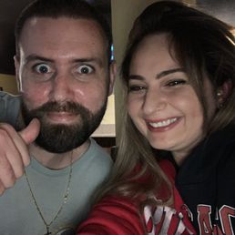 Me on my birthday enjoying a nice night with a girl I met at Main Tap!