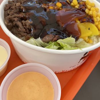 Ko Cups - The beef cup with extra teriyaki sauce and a side of spicy mayo - Korean Near Me - Concord, California Ko Cups - The beef cup with extra teriyaki sauce and a side of spicy mayo - Korean Near Me - Concord, California