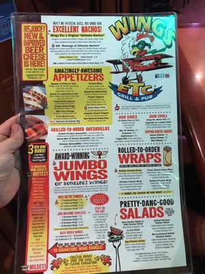 Menu photo 2 Wings Etc Indianapolis, IN