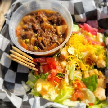 Reba’s - SPECIAL: Stew with salad. - American Near Me - Yantis, Texas Reba’s - SPECIAL: Stew with salad. - American Near Me - Yantis, Texas