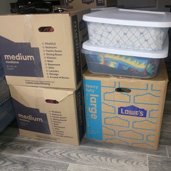 Fernando And Brothers Moving - Only the last 30 minutes of moving to the apartment did they finally use the dolly for a few of the large boxes/grey bins - Movers Near Me - Charlotte, North Carolina