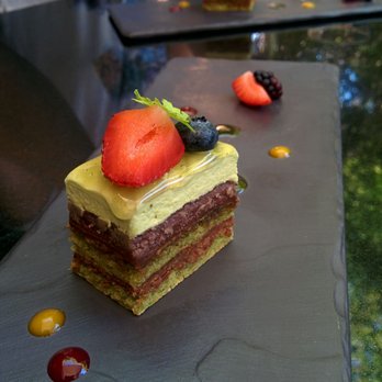 Minami - Minami Premium Zen (chef's tasting menu... Part 3 Green Tea Opera Cake) - Japanese Near Me - Vancouver, British Columbia Minami - Minami Premium Zen (chef's tasting menu... Part 3 Green Tea Opera Cake) - Japanese Near Me - Vancouver, British Columbia