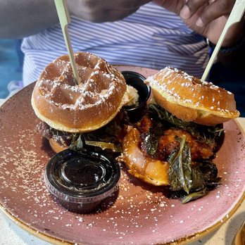 Just Brunch Breakfast Bar - Cone'bread Waffle Stack - Breakfast & Brunch Near Me - Duluth, Georgia