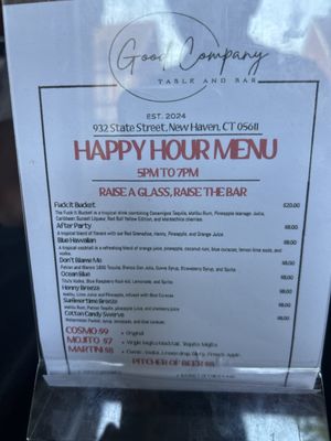 Menu photo 3 Good Company New Haven, CT Menu photo 3 Good Company New Haven, CT