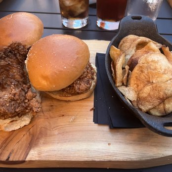 High Rail: Rooftop Bar + Space - Fried chicken sliders - American Near Me - Chattanooga, Tennessee High Rail: Rooftop Bar + Space - Fried chicken sliders - American Near Me - Chattanooga, Tennessee