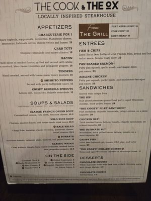 Menu photo 3 The Cook & The Ox St Paul, MN Menu photo 3 The Cook & The Ox St Paul, MN