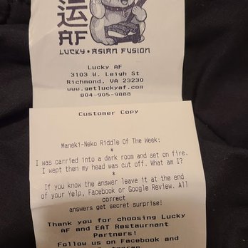 Lucky AF - Asian Fusion Near Me - Richmond, Virginia Lucky AF - Asian Fusion Near Me - Richmond, Virginia