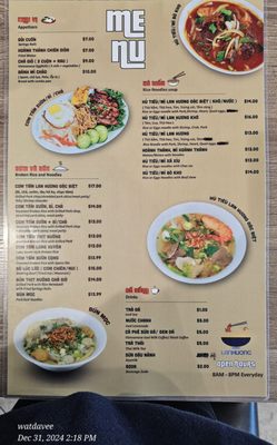 Menu photo 4 Lan Hương Quán Santa Ana, CA Menu photo 4 Lan Hương Quán Santa Ana, CA