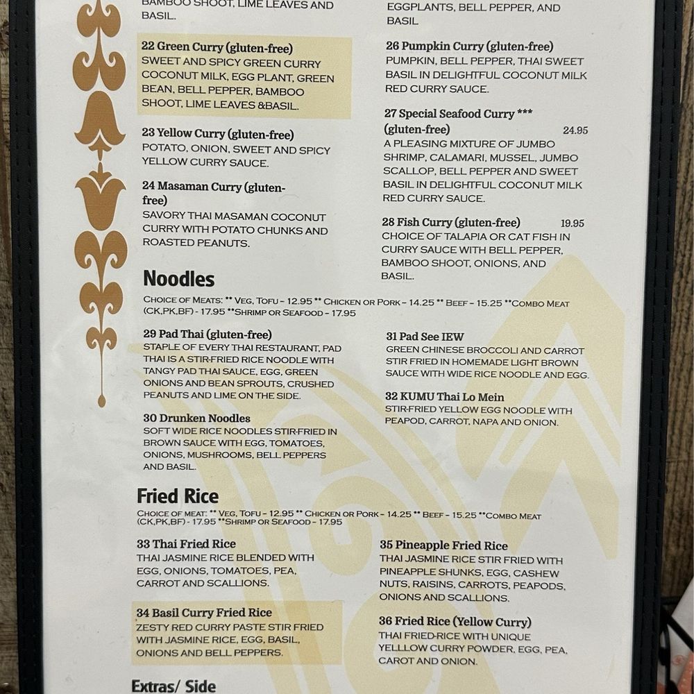 Kumu Thai - Menu - Thai Near Me - Tulsa, Oklahoma Kumu Thai - Menu - Thai Near Me - Tulsa, Oklahoma