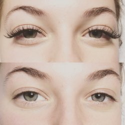 The Radiant Sea - Eyelash Extentions Before + After