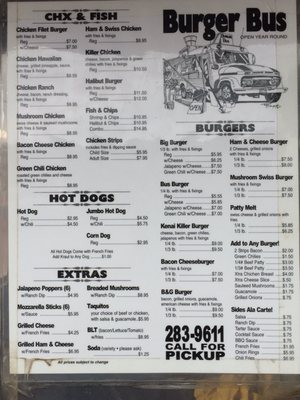 Menu photo 5 The Burger Bus Kenai, AK