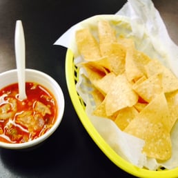 Chips and bean soup Chips and bean soup
