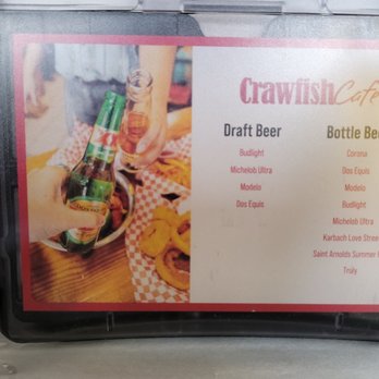 Crawfish Cafe - Beer menu - Seafood Near Me - Houston, Texas