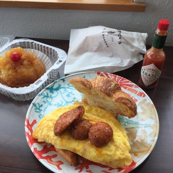 Patrick's Cafe & Bakery - Breakfast Croissant Sandwich (Portuguese Sausage) - Bakeries Near Me - Seattle, Washington