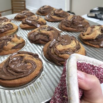 White Fences - Banana Nutella Muffins - Bed & Breakfast Near Me - Water Mill, New York White Fences - Banana Nutella Muffins - Bed & Breakfast Near Me - Water Mill, New York