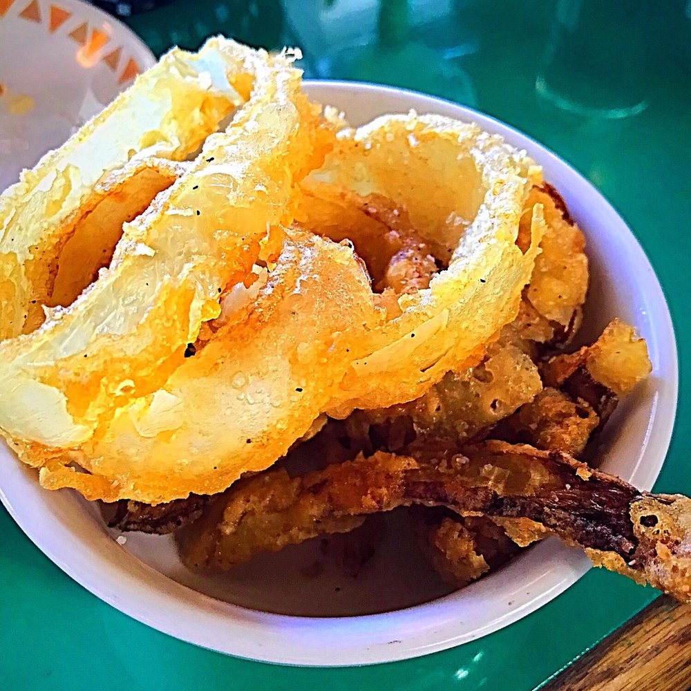 Fish Camp On Lake Eustis - Side of onion rings - so good - Seafood Near Me - Tavares, Florida
