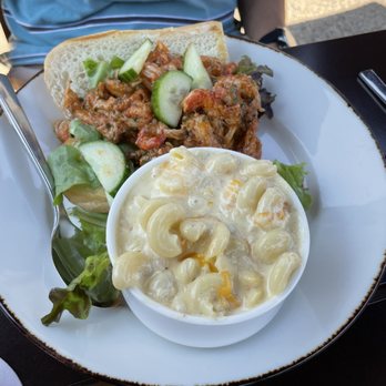 Village Social - Crawfish roll with Mac and cheese - New American Near Me - Asheville, North Carolina Village Social - Crawfish roll with Mac and cheese - New American Near Me - Asheville, North Carolina
