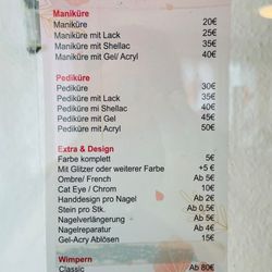 Daisy Nails - Price list