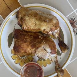 Stoltzfus Bar-B-Q Pit - Smoked Chicken legs with BBQ Sauce