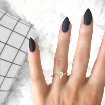 Jangmi - 6 prong solitaire in rose gold setting - Jewelry Near Me - New York, New York