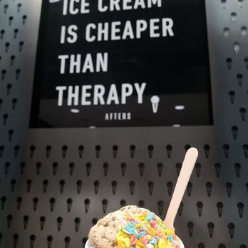 Afters Ice Cream - Jasmine milk tea icecream with mini chocolate chip cookies and fruity pebbles - Ice Cream & Frozen Yogurt Near Me - Oxnard, California