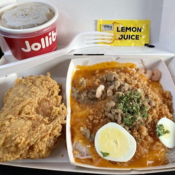 Jollibee - Palabok with chicken and gravy. - Fast Food Near Me - Milpitas, California Jollibee - Palabok with chicken and gravy. - Fast Food Near Me - Milpitas, California