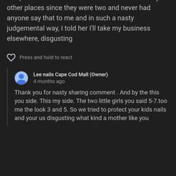 Response to my review Response to my review