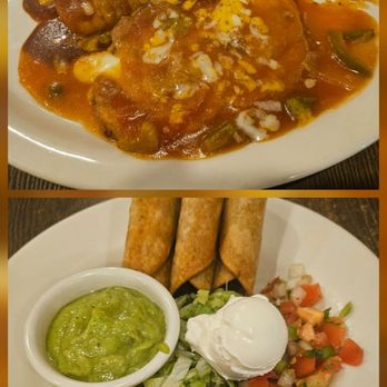 Pueblo Viejo Grill - Taquitos and chili relleno & shredded beef enchilada plate. - Mexican Near Me - Palm Desert, California Pueblo Viejo Grill - Taquitos and chili relleno & shredded beef enchilada plate. - Mexican Near Me - Palm Desert, California