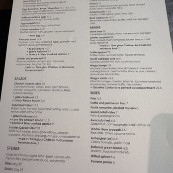 Aubaine - Menu - French Near Me - London, XGL Aubaine - Menu - French Near Me - London, XGL