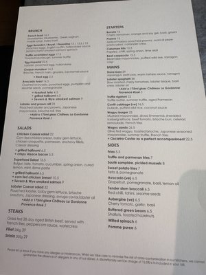 Menu photo 1 Aubaine London, XGL Menu photo 1 Aubaine London, XGL