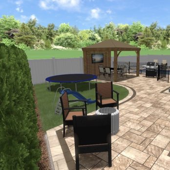 Sequoia Outdoor Living - Render from the same perspective - Landscape Architects or Designers Near Me - Wantagh, New York Sequoia Outdoor Living - Render from the same perspective - Landscape Architects or Designers Near Me - Wantagh, New York