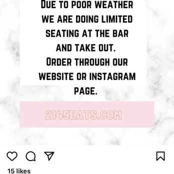 2145 Eats - No mention to closing earlier because of the rain. - Pizza Near Me - Costa Mesa, California