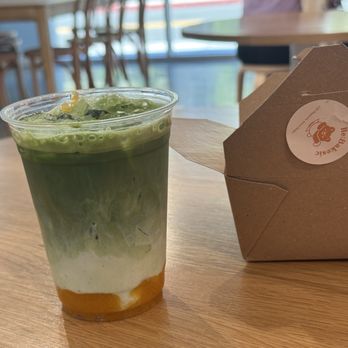 Re Bakesic - Persimmon Matcha Latte (limited seasonal item) - Bakeries Near Me - Alhambra, California Re Bakesic - Persimmon Matcha Latte (limited seasonal item) - Bakeries Near Me - Alhambra, California