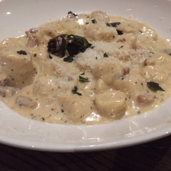 Siena Tavern - Gnocchi with truffle cream sauce and pancetta - Italian Near Me - Chicago, Illinois Siena Tavern - Gnocchi with truffle cream sauce and pancetta - Italian Near Me - Chicago, Illinois