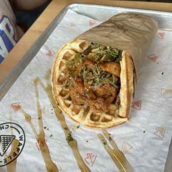 Waffle Champion - Chicken & Waffles Sandwich - Waffles Near Me - Oklahoma City, Oklahoma