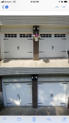 Photo of Eastern Overhead Door - Bel Air, MD, US. Carriage House Stamped Doors with Stockton Glass