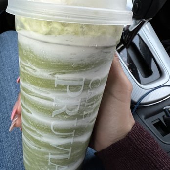Cafe Pruvia - Blended match swirl drink - Bubble Tea Near Me - Gardena, California Cafe Pruvia - Blended match swirl drink - Bubble Tea Near Me - Gardena, California