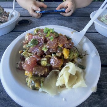 Hanalei Poke - Kaleala bowl with mango - Food Trucks Near Me - Hanalei, Hawaii Hanalei Poke - Kaleala bowl with mango - Food Trucks Near Me - Hanalei, Hawaii