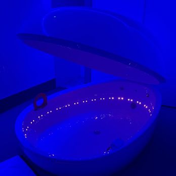 Float8 SoDo - Float pod with orange lights - Float Spa Near Me - Orlando, Florida Float8 SoDo - Float pod with orange lights - Float Spa Near Me - Orlando, Florida