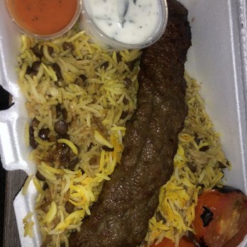 Flame Kabob - Beef kabob and lentil rice - Persian/Iranian Near Me - Raleigh, North Carolina Flame Kabob - Beef kabob and lentil rice - Persian/Iranian Near Me - Raleigh, North Carolina